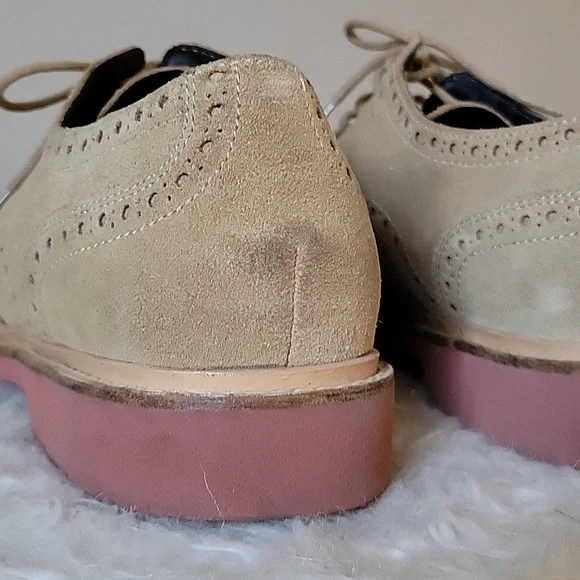 Cole Haan Tan Suede Oxfords - Picture 8 of 12